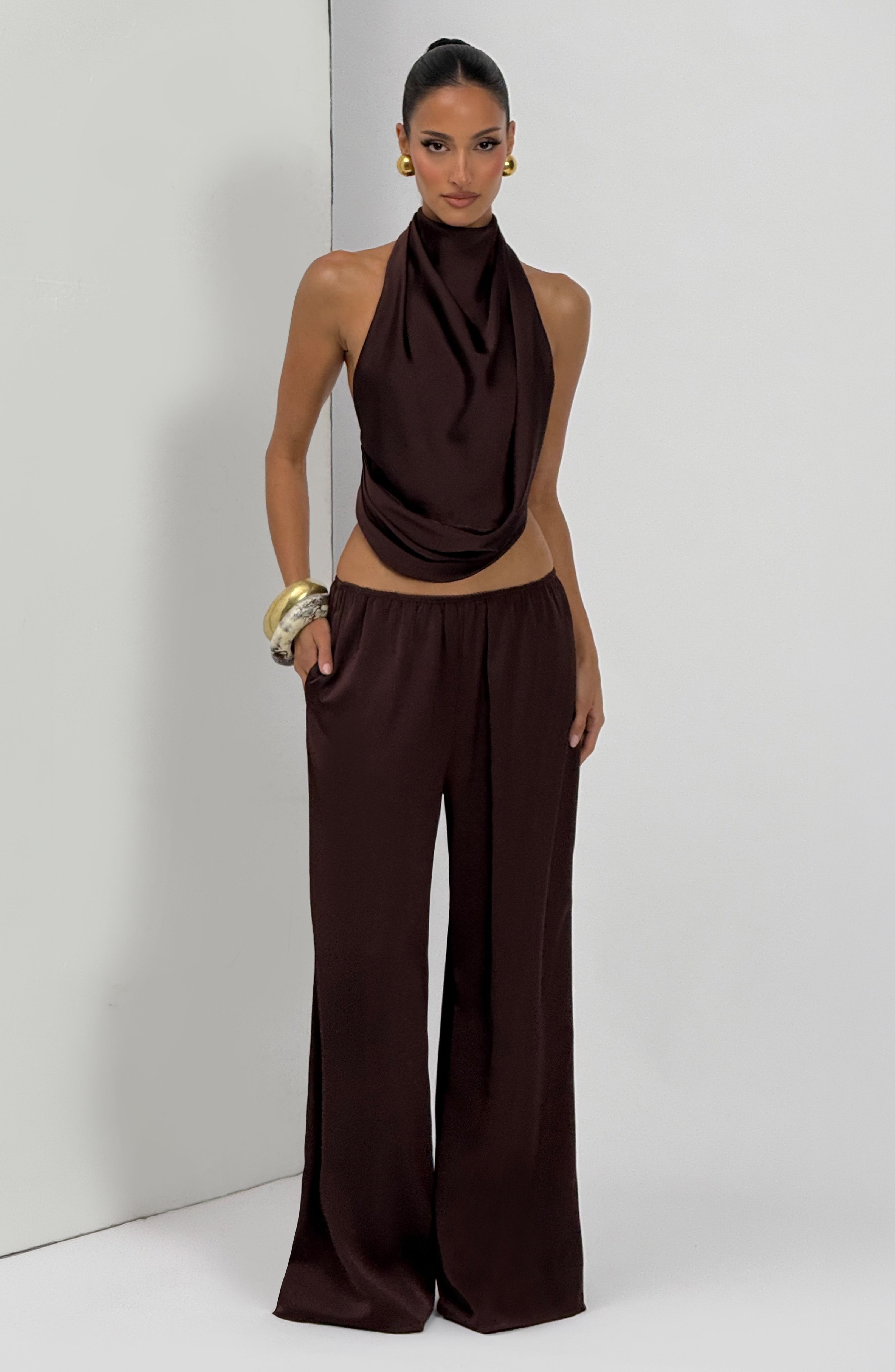 Hazel Top - Plum Brown
