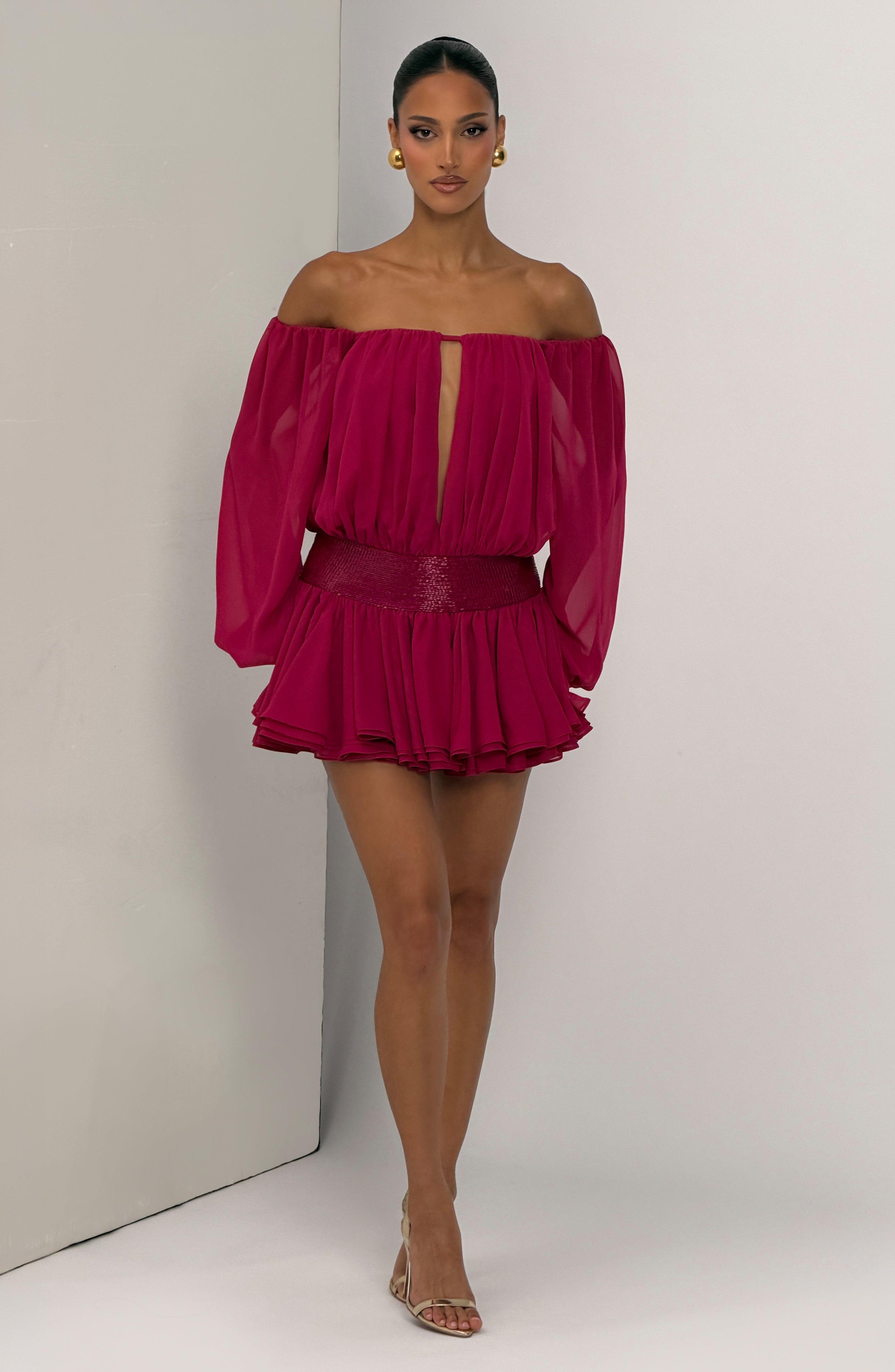 Deja Playsuit - Raspberry