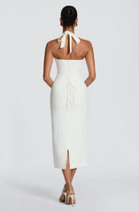 Cassia Midi Dress - Ivory